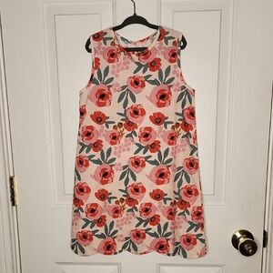 Petit Peony Light Pink Sleeveless Peony Print Dress Size 8Y